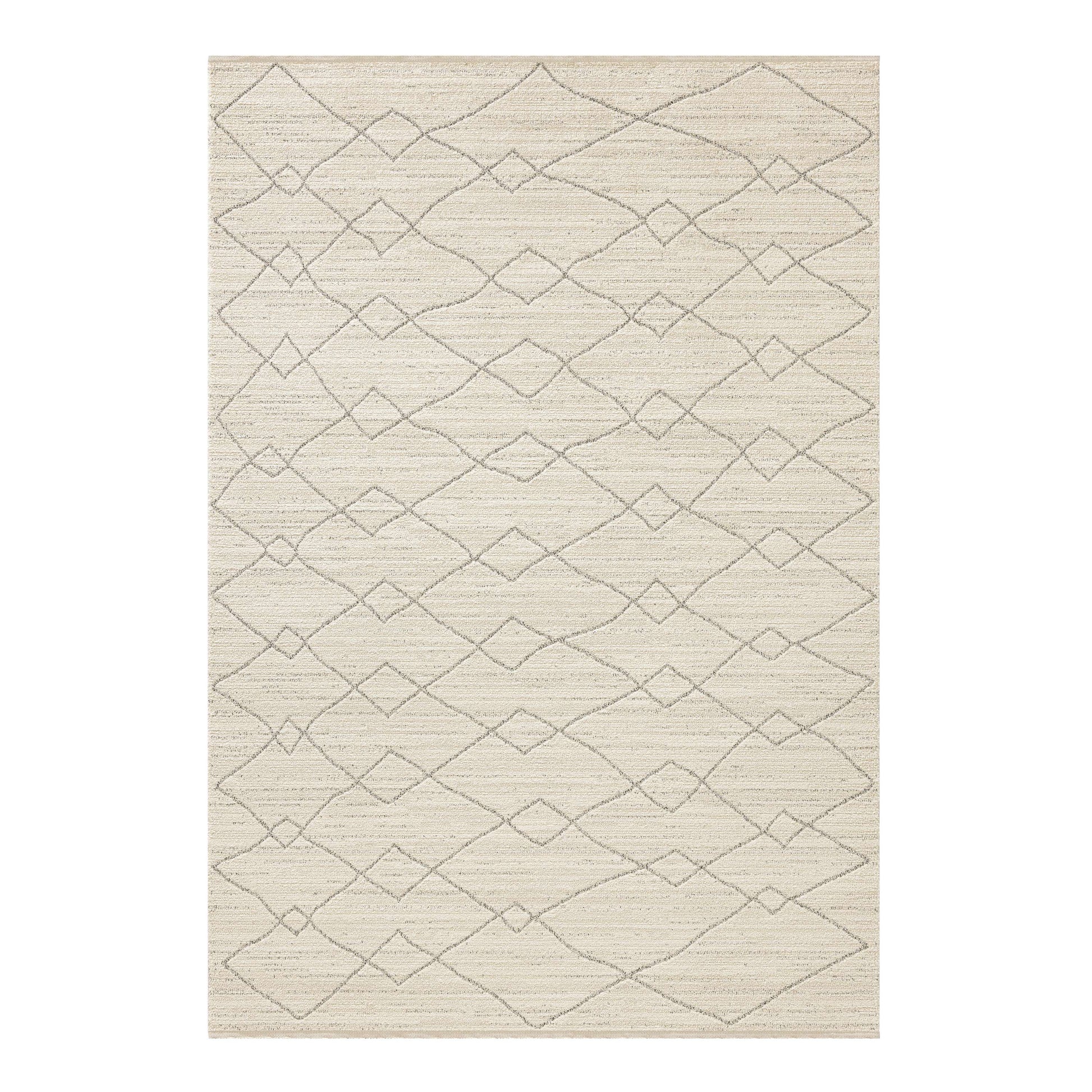 Obeetee Wilds 6 x 9 (ft) Loomed Natural Rectangular Indoor Pet Friendly Area rug