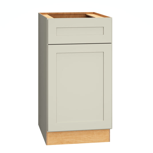 Diamond Express Jamestown 18-in W x 34.5-in H x 24-in D Icy Avalanche Pull-out trash cabinet Base Fully assembled Plywood Cabinet Recessed Panel