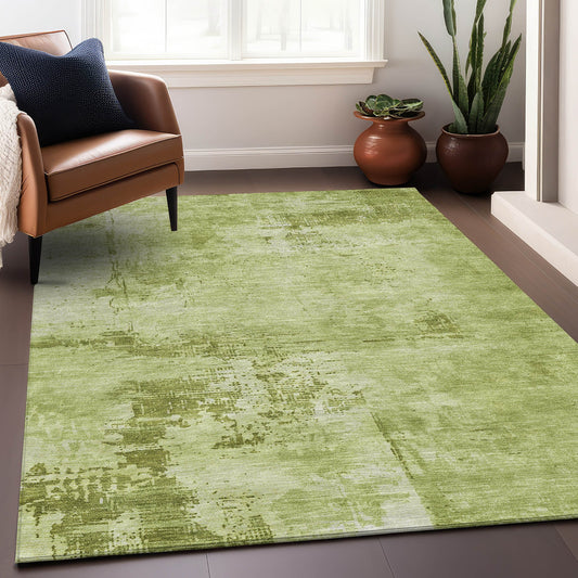 Addison Rugs Chantille ACN1062LM 9 x 12 (ft) Lime Rectangular Indoor/Outdoor Geometric Machine washable Pet Friendly Area rug