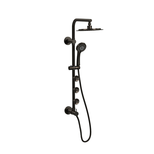 PULSE Oil Rubbed Bronze 8-in ShowerÂ FaucetÂ Bar System with 3-way Diverter
