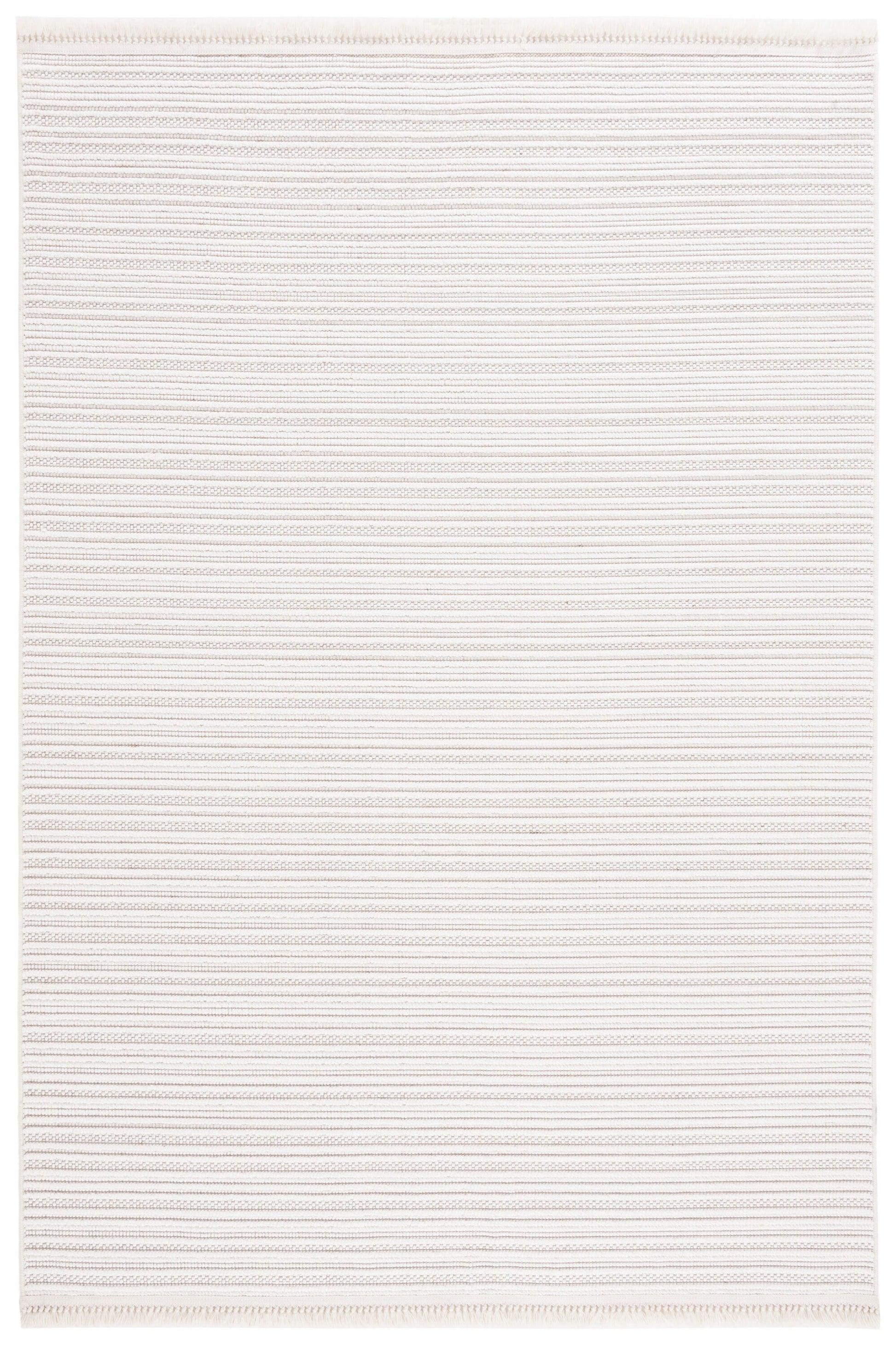 Safavieh 9 x 12 (ft) Loomed Ivory Rectangular Indoor Stripe Mid-Century Modern Pet Friendly Area rug