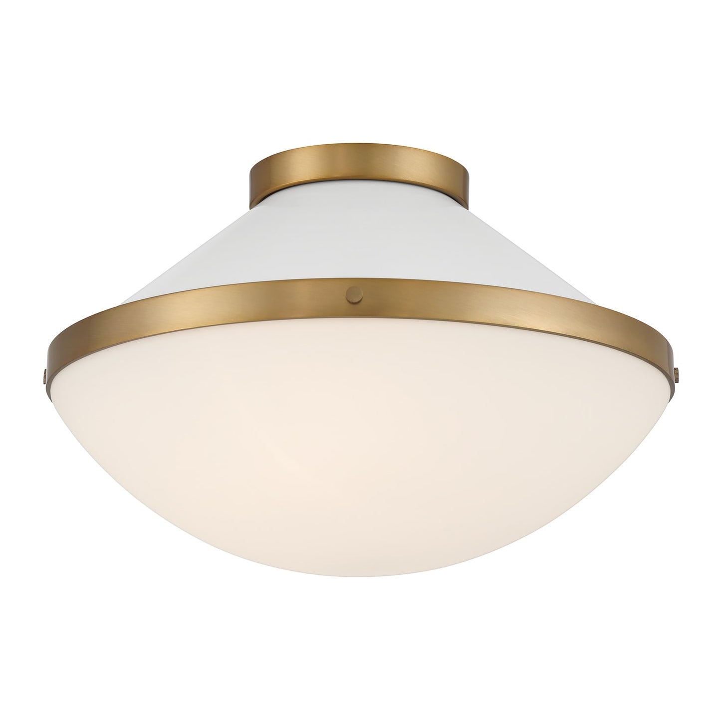 Crystorama Xander 2 -Light 16.25-in Brushed Gold Semi Flush Mount Light