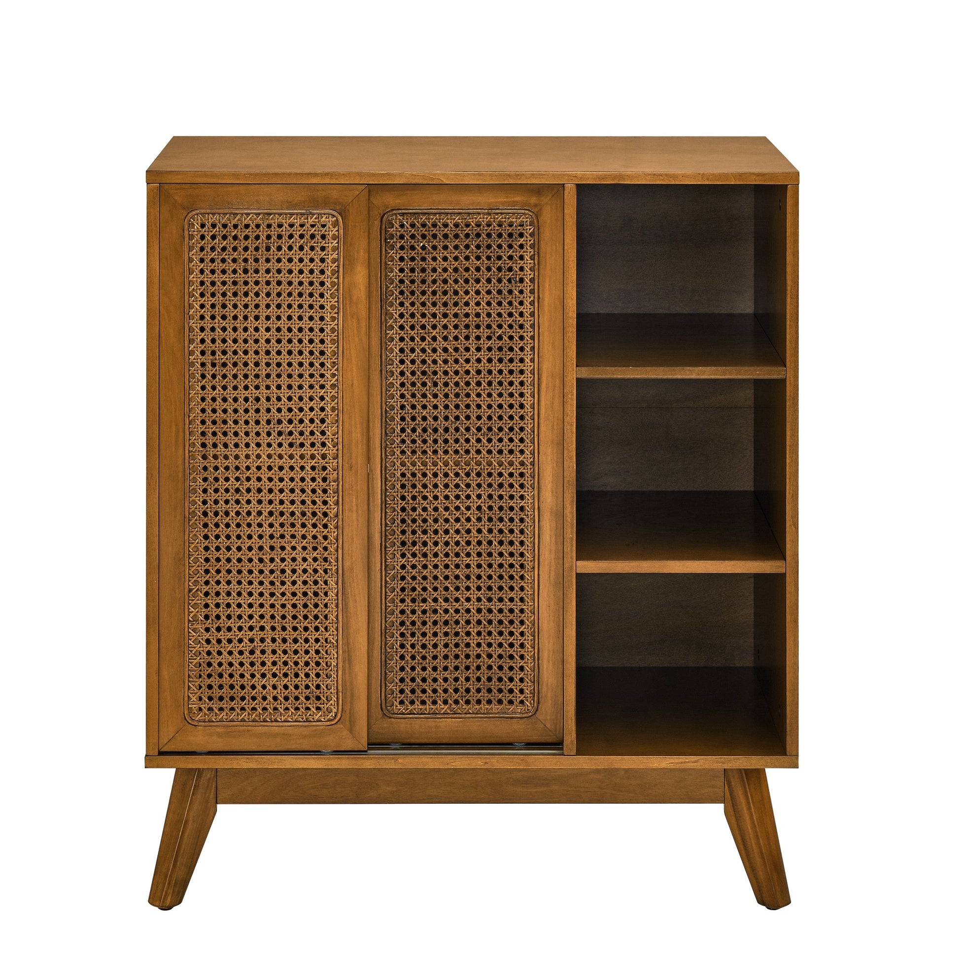 FurniFusion Contemporary/Modern Brown Sideboard with Wine Storage