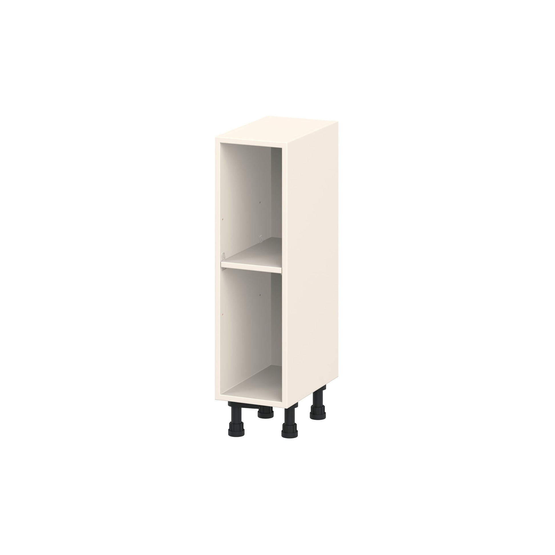 Hugo&Borg Heavy Duty Off-white MDF Decorative shelving unit ( 9-in W x 14.96-in D x 34.5-in H )