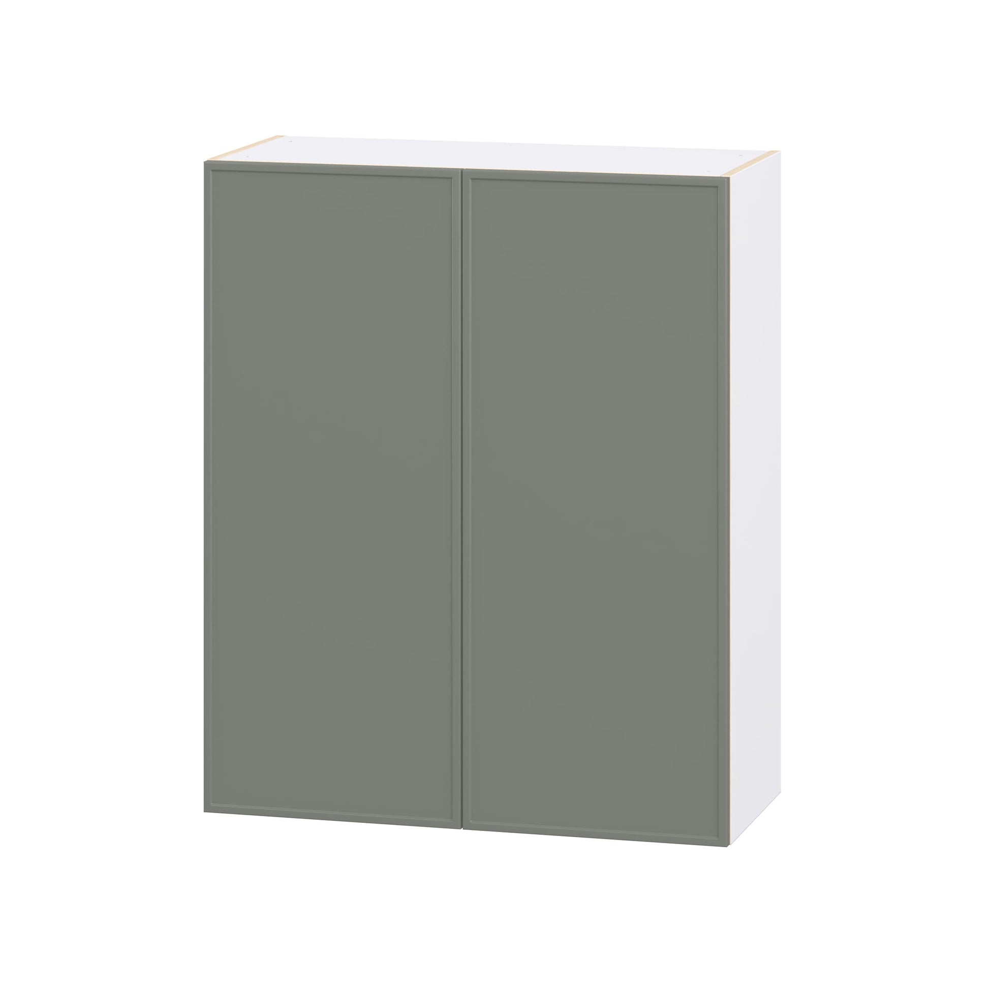 Hugo&Borg Concord 33-in W x 40-in H x 14.91-in D Moss Green Wall Fully assembled Cabinet (Flat Panel Shaker)