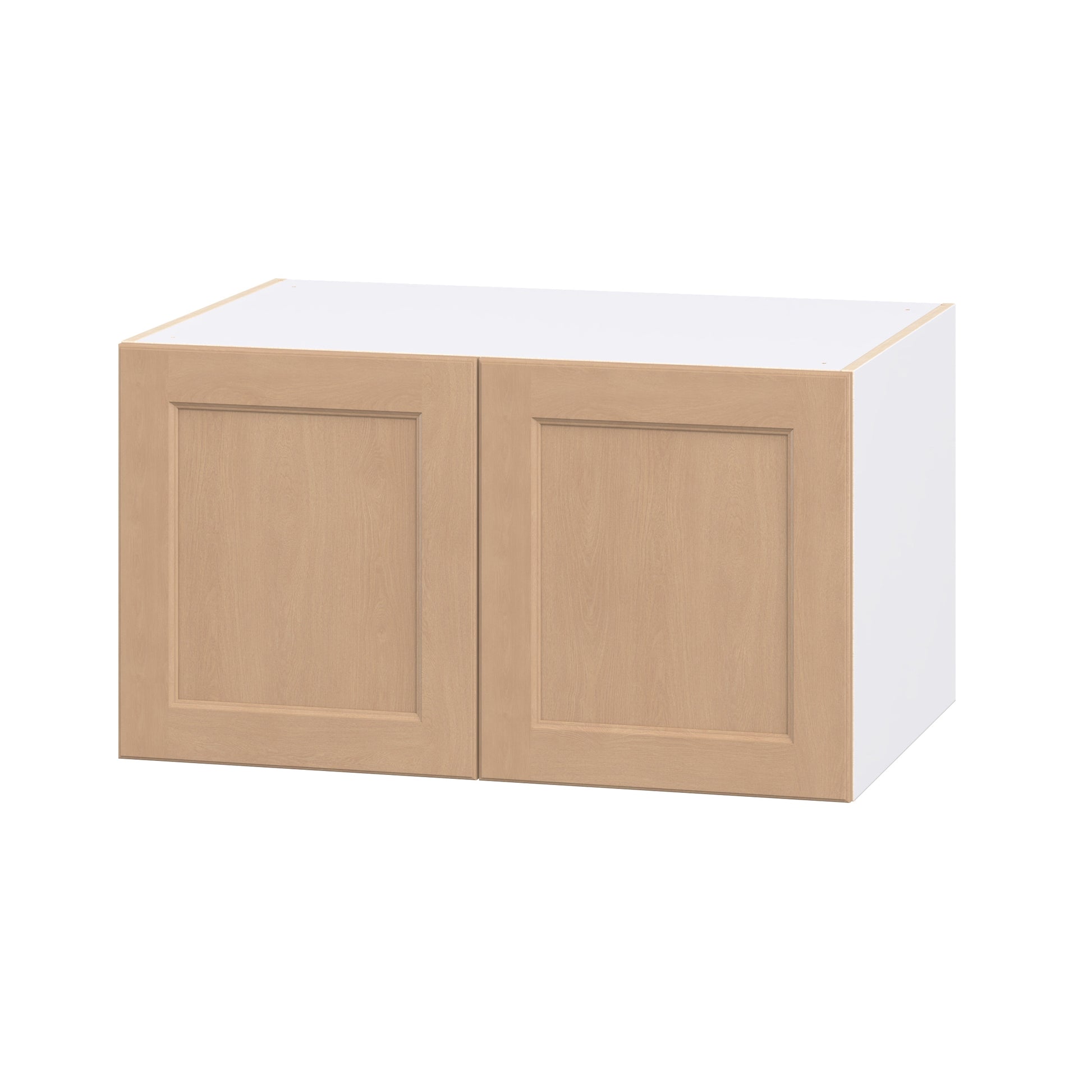 Hugo&Borg Raleigh 36-in W x 20-in H x 24.5-in D Sugar Cookie Wall Fully assembled Cabinet Flat Panel