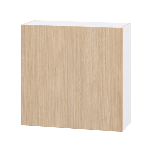 Hugo&Borg Winston 36-in W x 35-in H x 14.75-in D Mojavi Oak Wall Fully assembled Cabinet Flat Panel