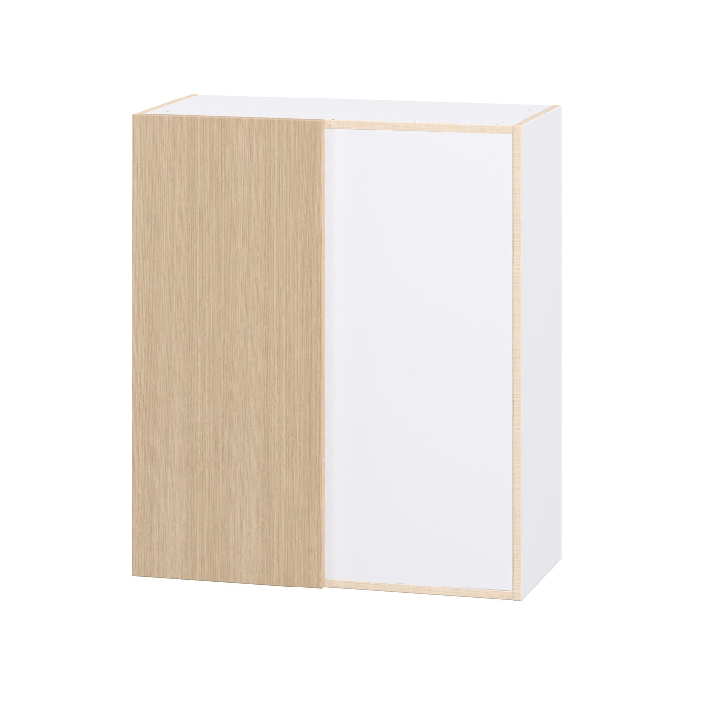 Hugo&Borg Winston 30-in W x 35-in H x 14.75-in D Mojavi Oak Wall Fully assembled Cabinet Flat Panel