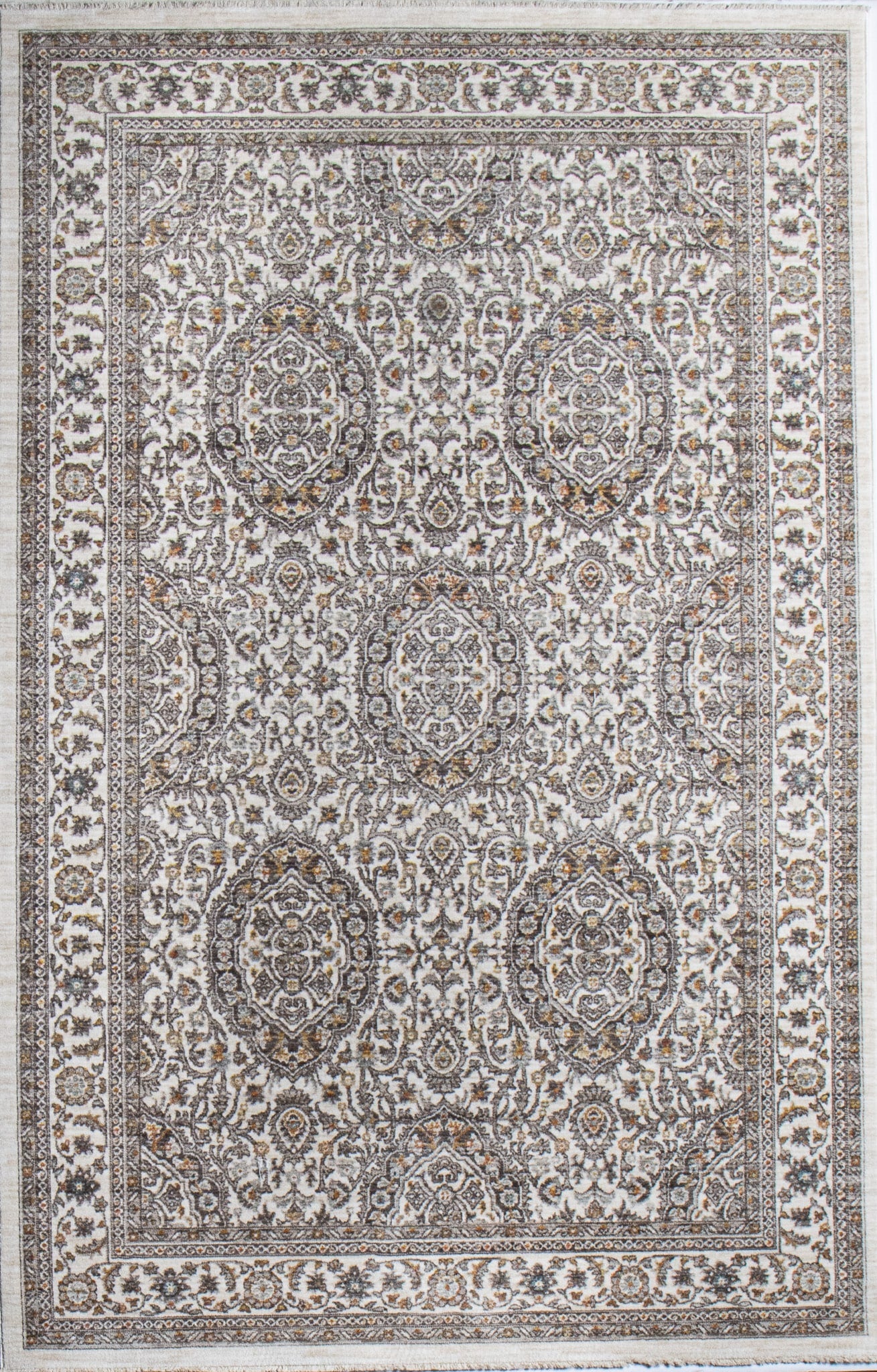 Bashian Legacy 8 x 10 (ft) Ivory Rectangular Indoor Geometric Area rug