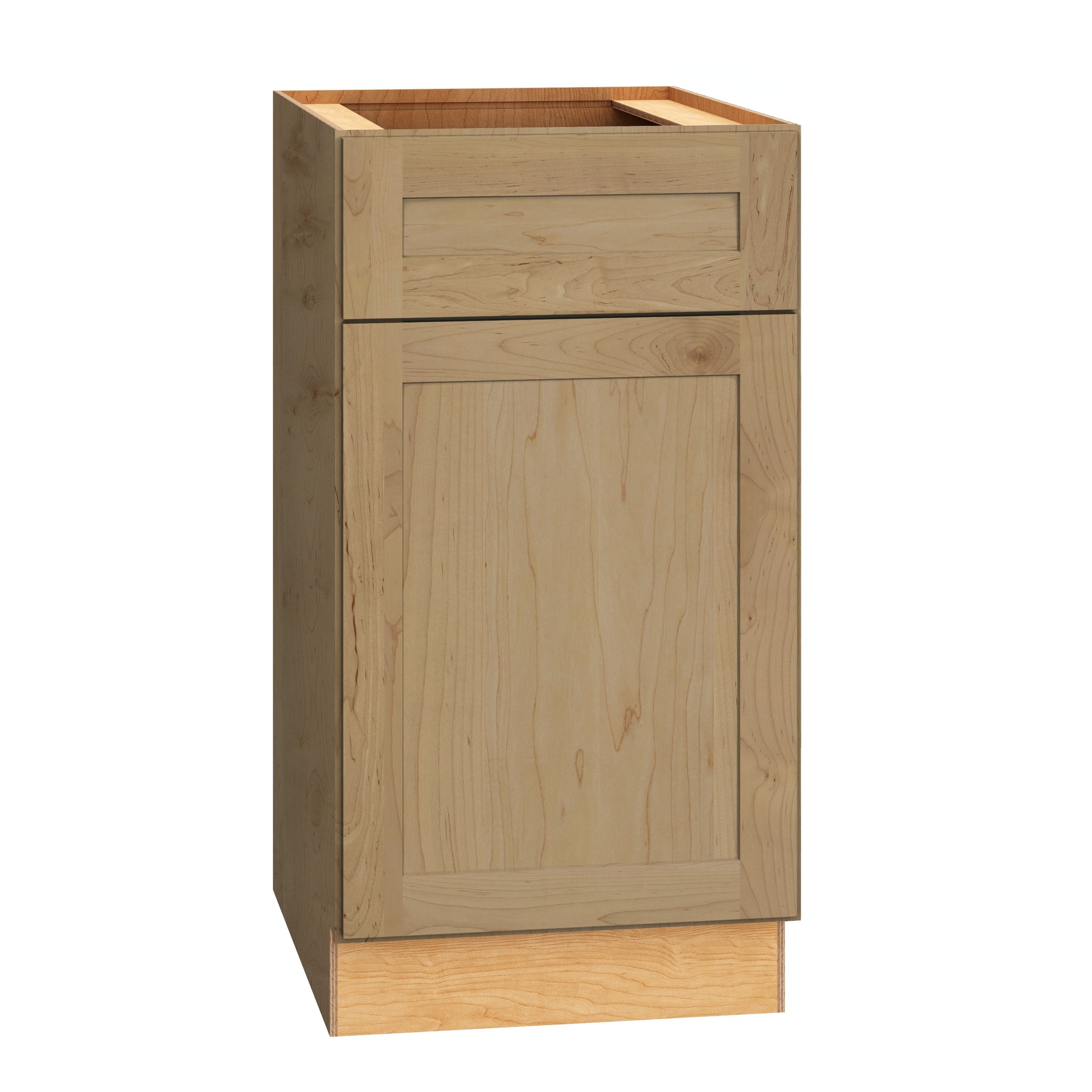 Diamond Express Jamestown 18-in W x 34.5-in H x 24-in D Coastline Brown Base Fully assembled Plywood Cabinet Recessed Panel Shaker