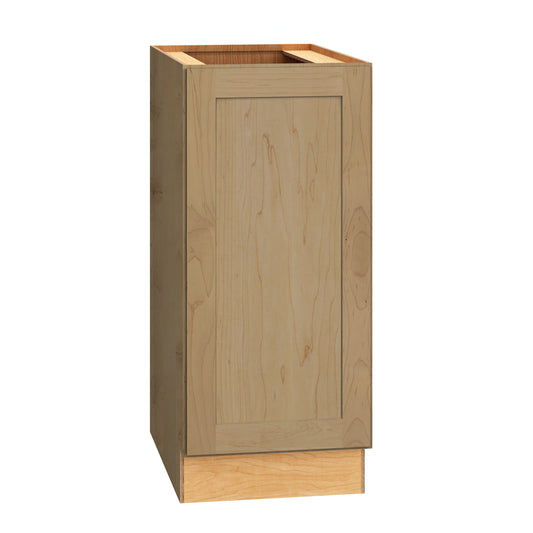 Diamond Express Jamestown 15-in W x 34.5-in H x 24-in D Coastline Brown Base Fully assembled Plywood Cabinet Recessed Panel Shaker