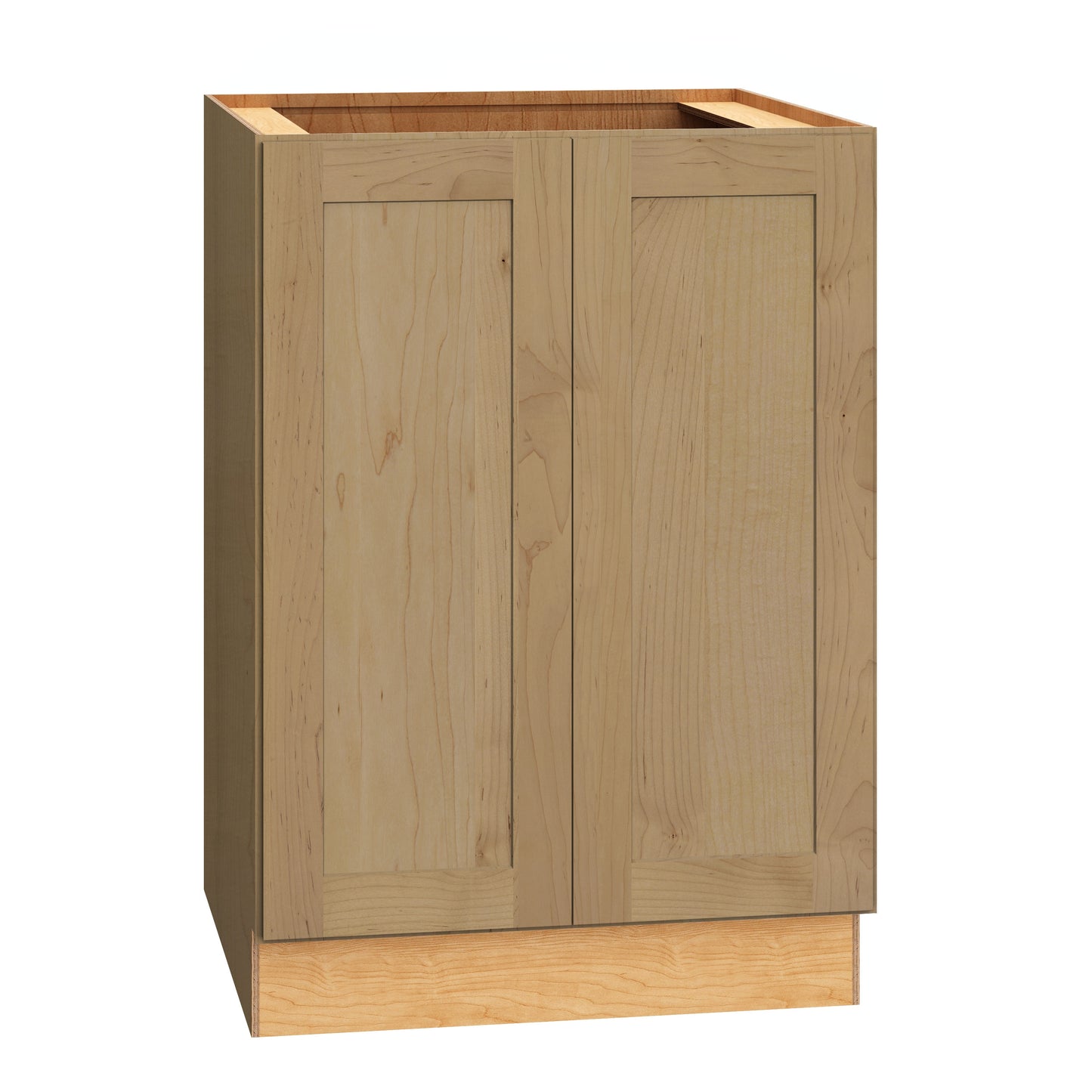 Diamond Express Jamestown 24-in W x 34.5-in H x 24-in D Coastline Brown Base Fully assembled Plywood Cabinet Recessed Panel Shaker