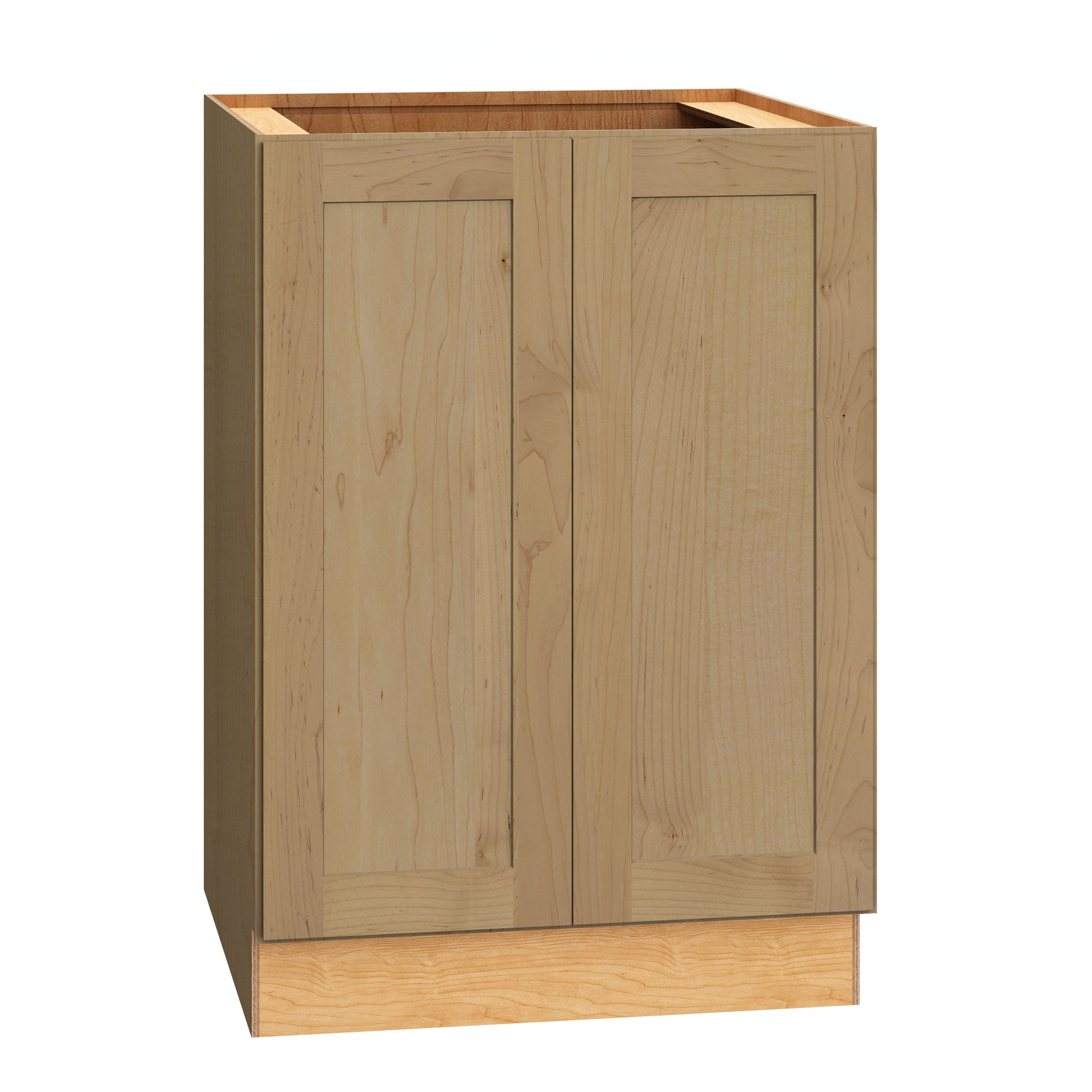 Diamond Express Jamestown 24-in W x 34.5-in H x 24-in D Coastline Brown Base Fully assembled Plywood Cabinet Recessed Panel Shaker