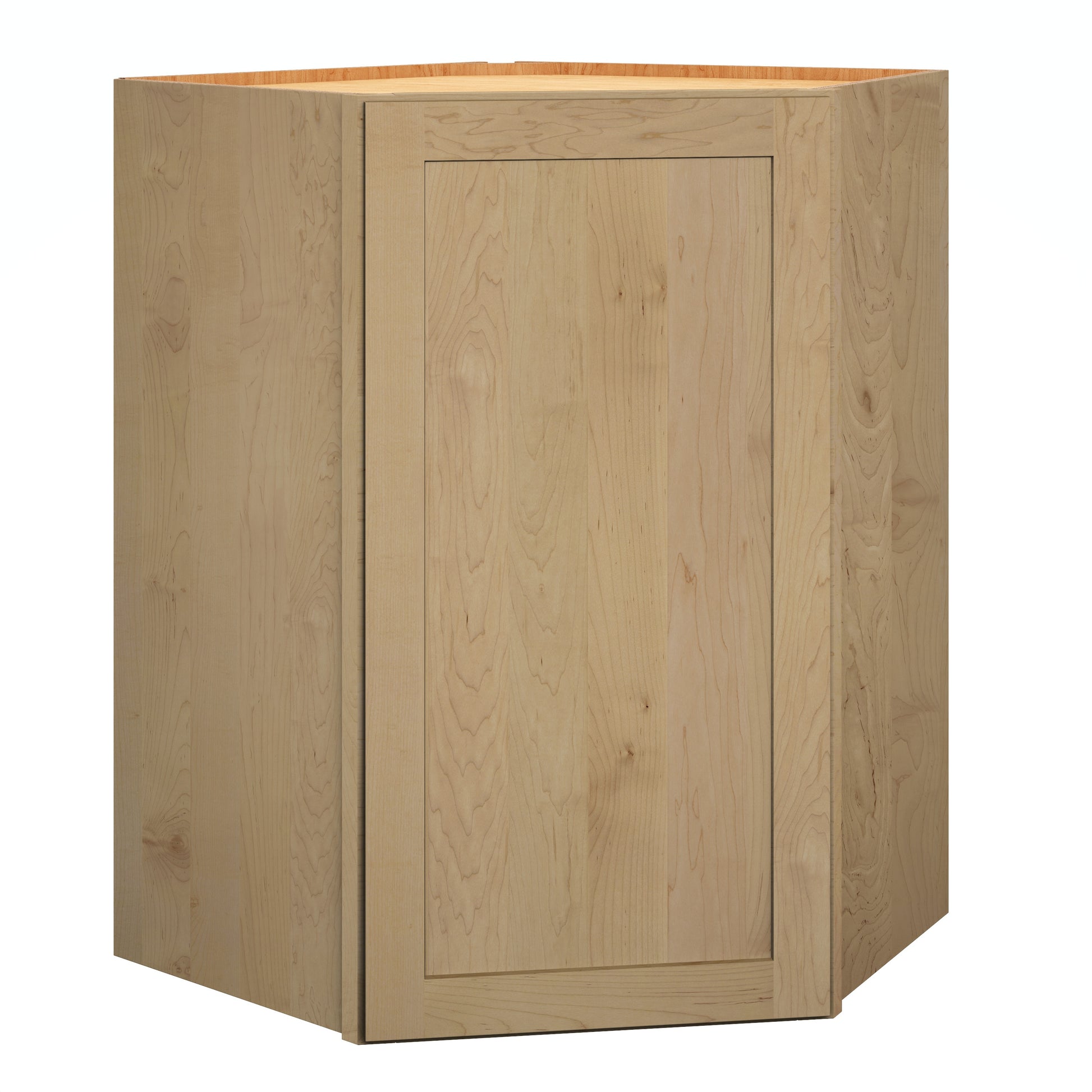 Diamond Express Jamestown 24-in W x 36-in H x 24-in D Coastline Brown Diagonal Corner wall Fully assembled Plywood Cabinet (Recessed Panel Shaker)