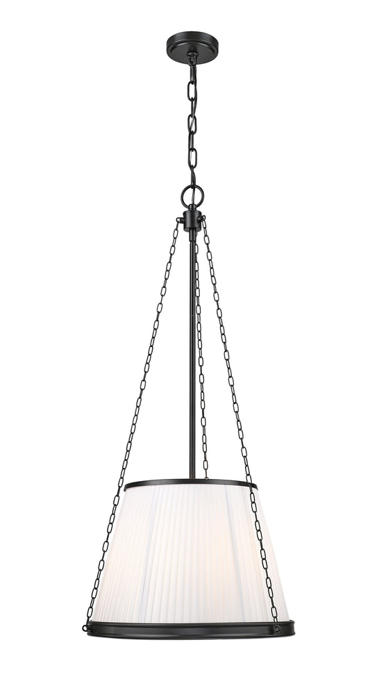 Z-Lite Madeline 5 -Light Matte Black Transitional Cone Hanging Pendant light