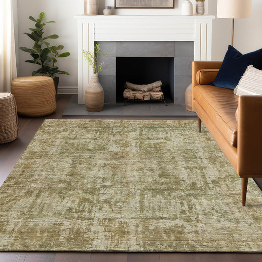 Addison Rugs Chantille ACN1627TP 8 x 10 (ft) Loomed Taupe Rectangular Indoor/Outdoor Machine washable Pet Friendly Area rug