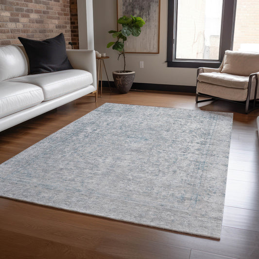 Addison Rugs Chantille ACN1645SV 9 x 12 (ft) Loomed Silver Rectangular Indoor/Outdoor Machine washable Pet Friendly Area rug