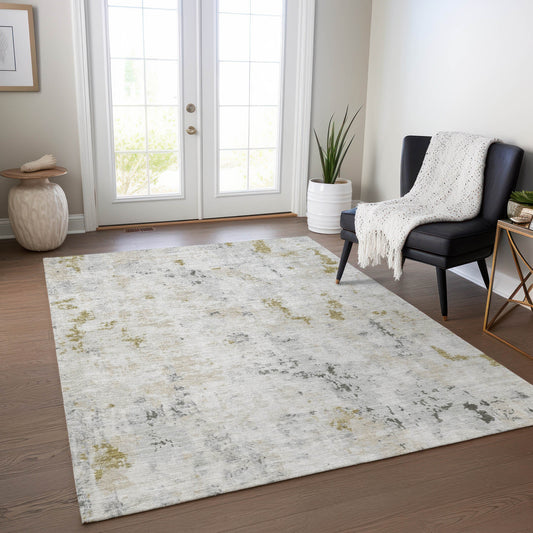 Addison Rugs Chantille ACN1753LN 9 x 12 (ft) Loomed Linen Rectangular Indoor/Outdoor Machine washable Pet Friendly Area rug