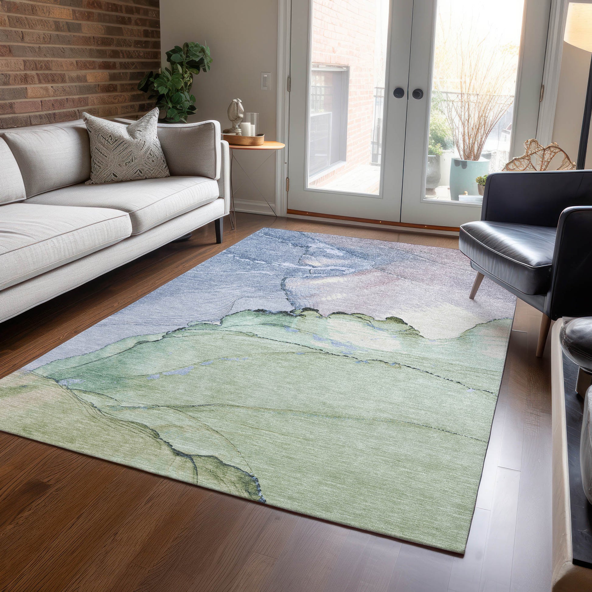 Addison Rugs Chantille ACN1783AL 9 x 12 (ft) Loomed Aloe Rectangular Indoor/Outdoor Machine washable Pet Friendly Area rug