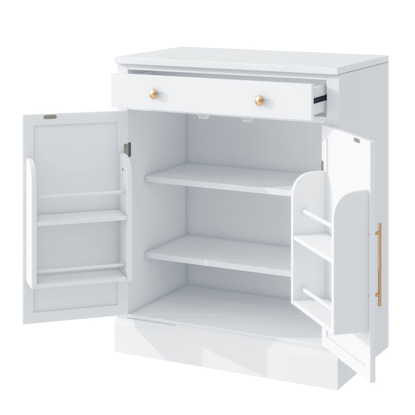 SINOFURN Rustic MDF White Pantry