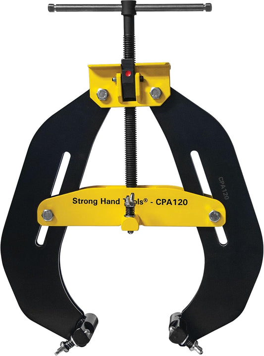 Strong Hand Tools, Pipe Alignment Clamp, Pipe Diameter Capacity: 4.5" - 12", Fit-Up Clamp, Quick Acting Screws, Stainless Steel Contact Adjustment Screws, CPA120
