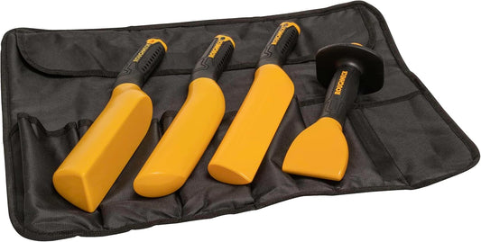Roughneck ROU55010 Lead Dresser Kit-4 Piece roofing tools, Black/Yellow