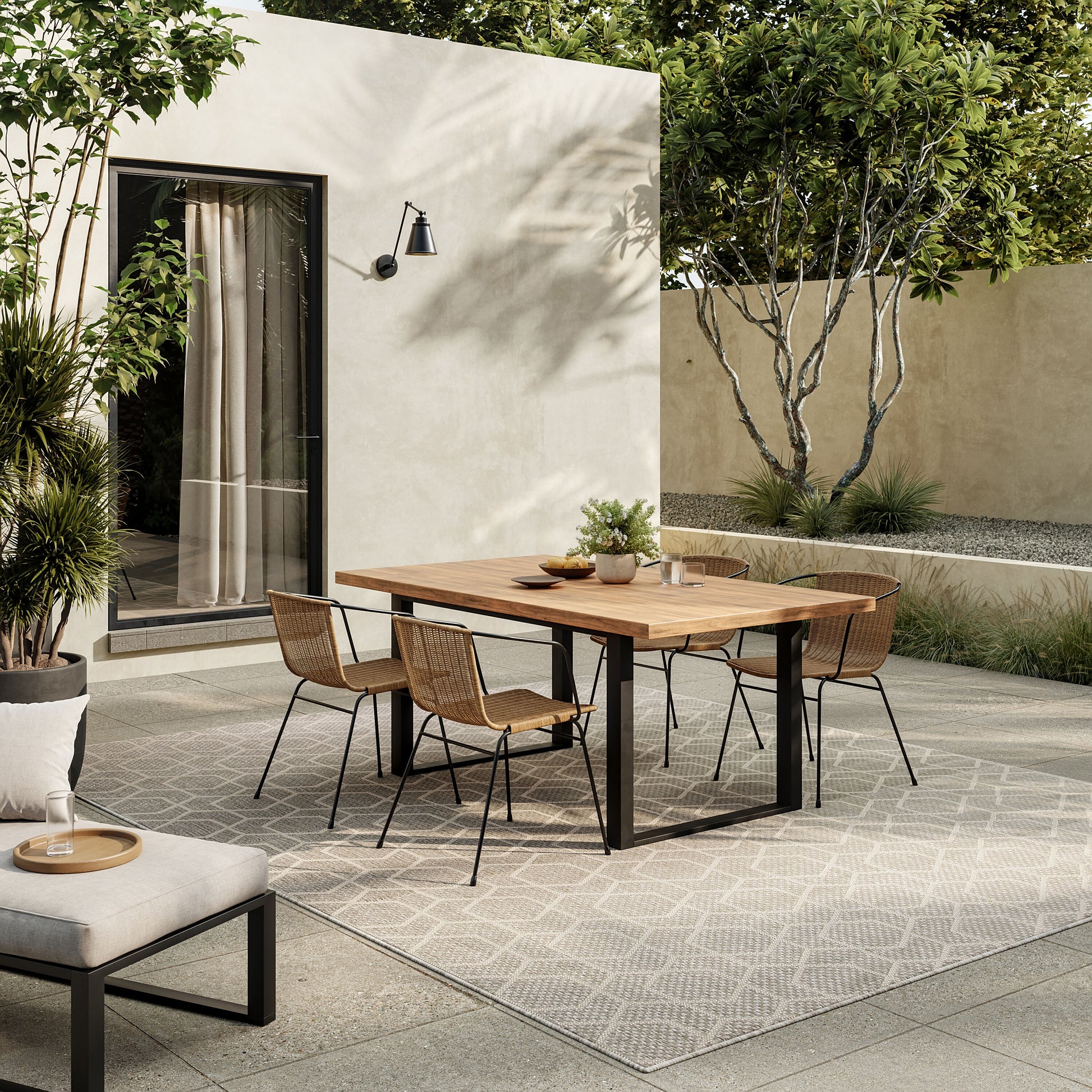 Nourison Home 9 x 12 (ft) Loomed Grey Rectangular Indoor/Outdoor Area rug