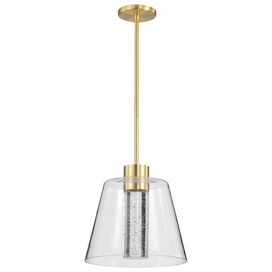 Nuvo Lighting Aura - Light Brushed Brass LED Steel Pendant Light