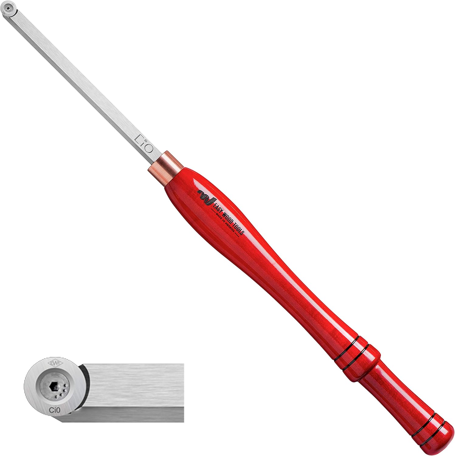 Easy Wood Tools Full-Size Easy Finisher (4200) Woodturning Tool with Round Cutter Scraper Chisel with Replaceable Carbide Insert