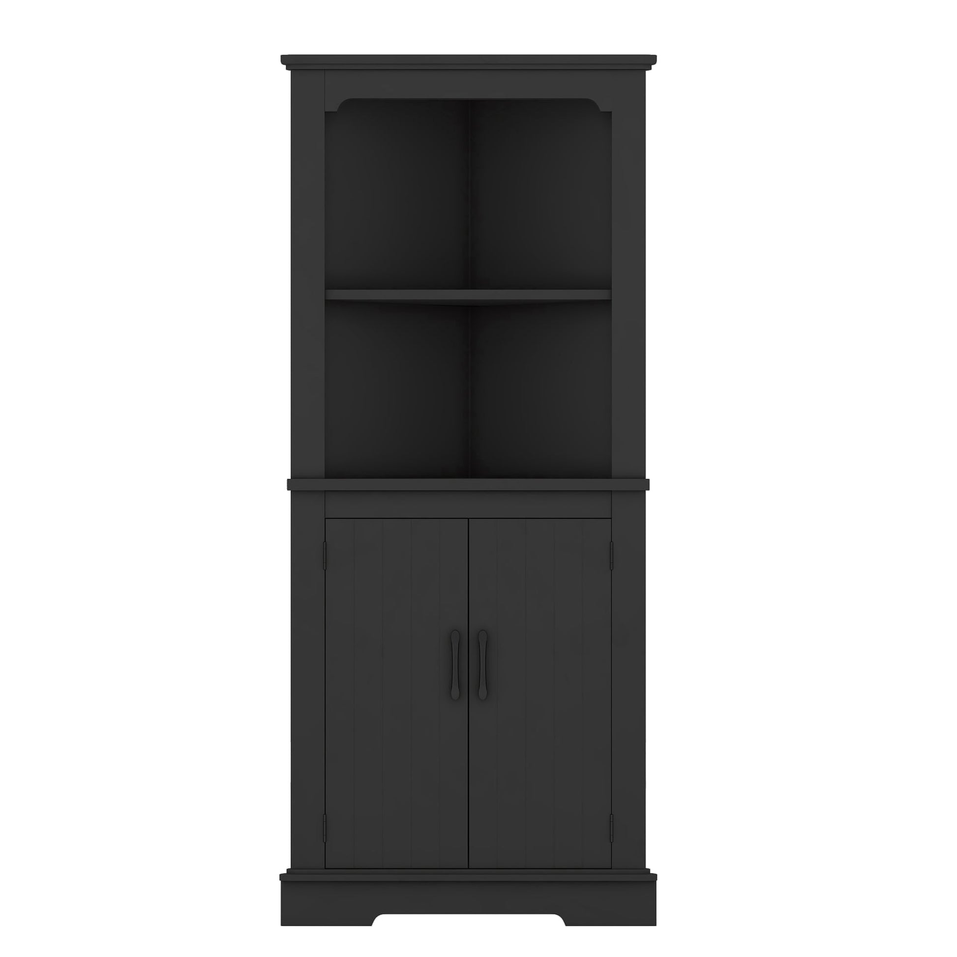 SINOFURN Contemporary/Modern MDF Black Pantry