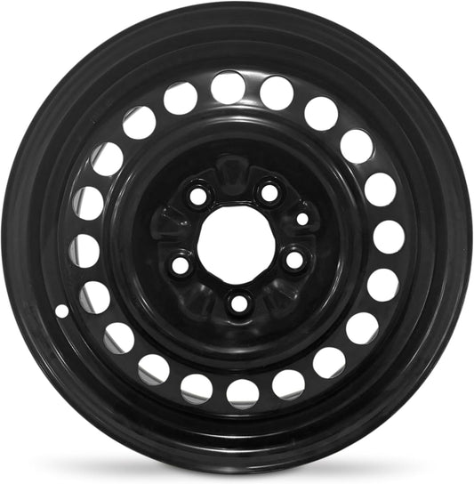For 1997-2005 Chevrolet Malibu 15 Inch Powder-Coated Black Steel - Genuine OEM Rim - Road Ready Car Wheel