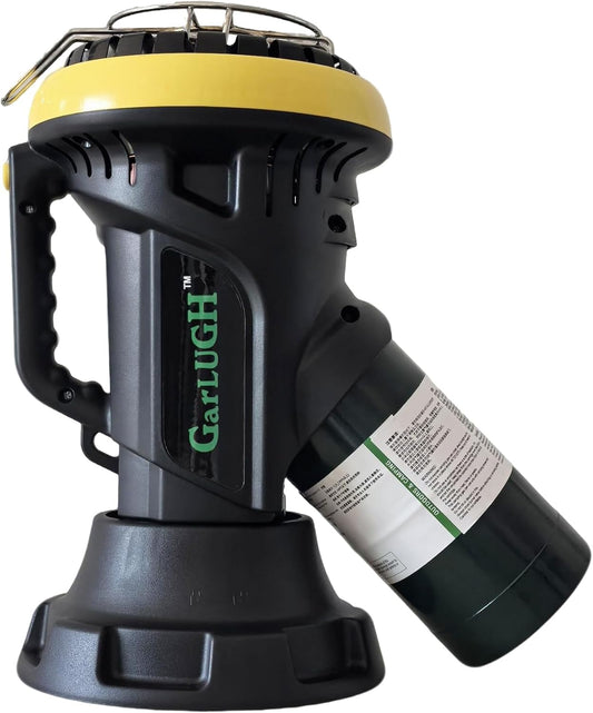 Portable Propane Heater, 4000 BTU, Black and Yellow, 5.5 Hours Runtime, 95 Sq Ft Coverage, Safety Tip-Over Protection, Propane Heater Ideal for various indoor or outdoor spaces