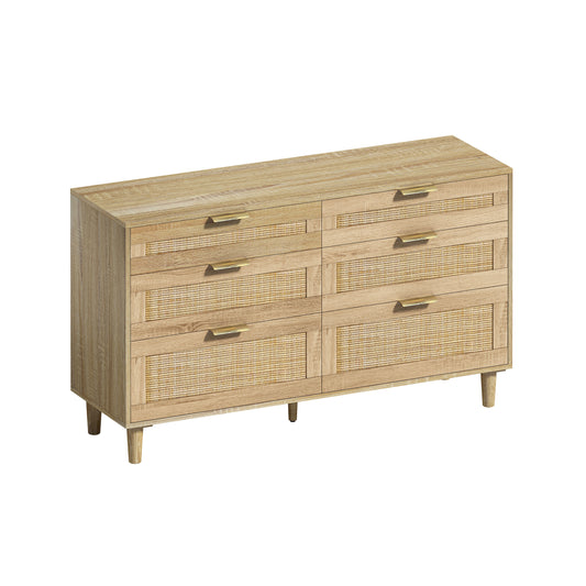 Flynama Natural 6 -Drawer Standard dresser