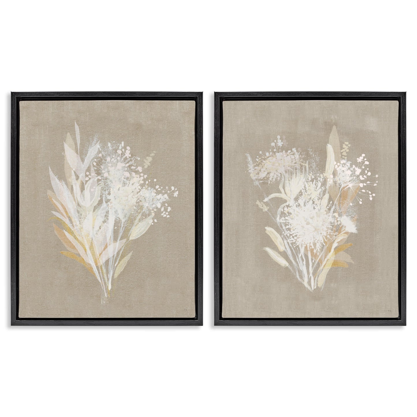 Stupell Industries  Natural Herb Impression 2pc Floating Frame Set Design by Susan Jill