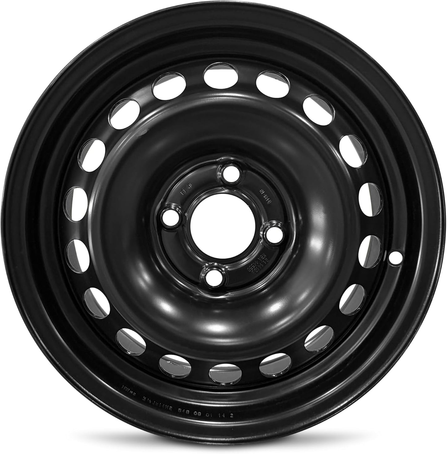 For 1995-1999 Nissan Sentra 14 Inch Painted Black Steel Rim - OE Direct Replacement - Road Ready Car Wheel
