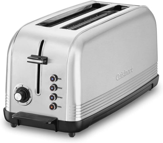 Cuisinart CPT-2500 Long Slot Toaster, Stainless Steel, Silver, 2-slice long slot