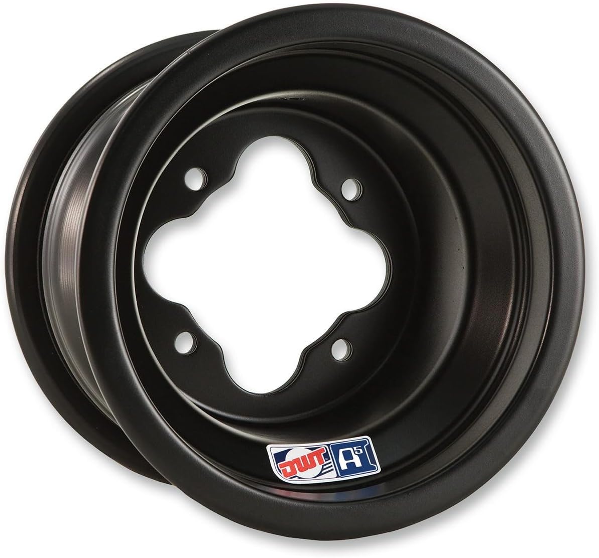 Douglas Wheel Tire A5 Wheel - 10x8 - 3+5 Offset - 4/110 - Black, Bolt Pattern: 4/110, Rim Offset: 3+5, Wheel Rim Size: 10x8, Color: Black, Position: Front/Rear