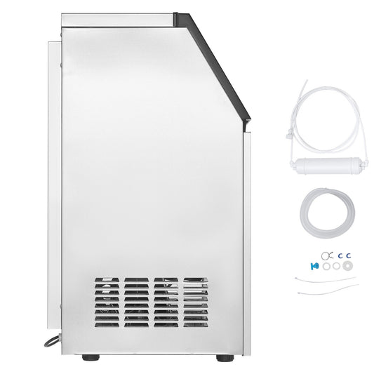 SVOPES 110lbs/24H Commercial Ice Maker 110-lb Ice Per day Cubed Ice Maker ( Stainless steel )
