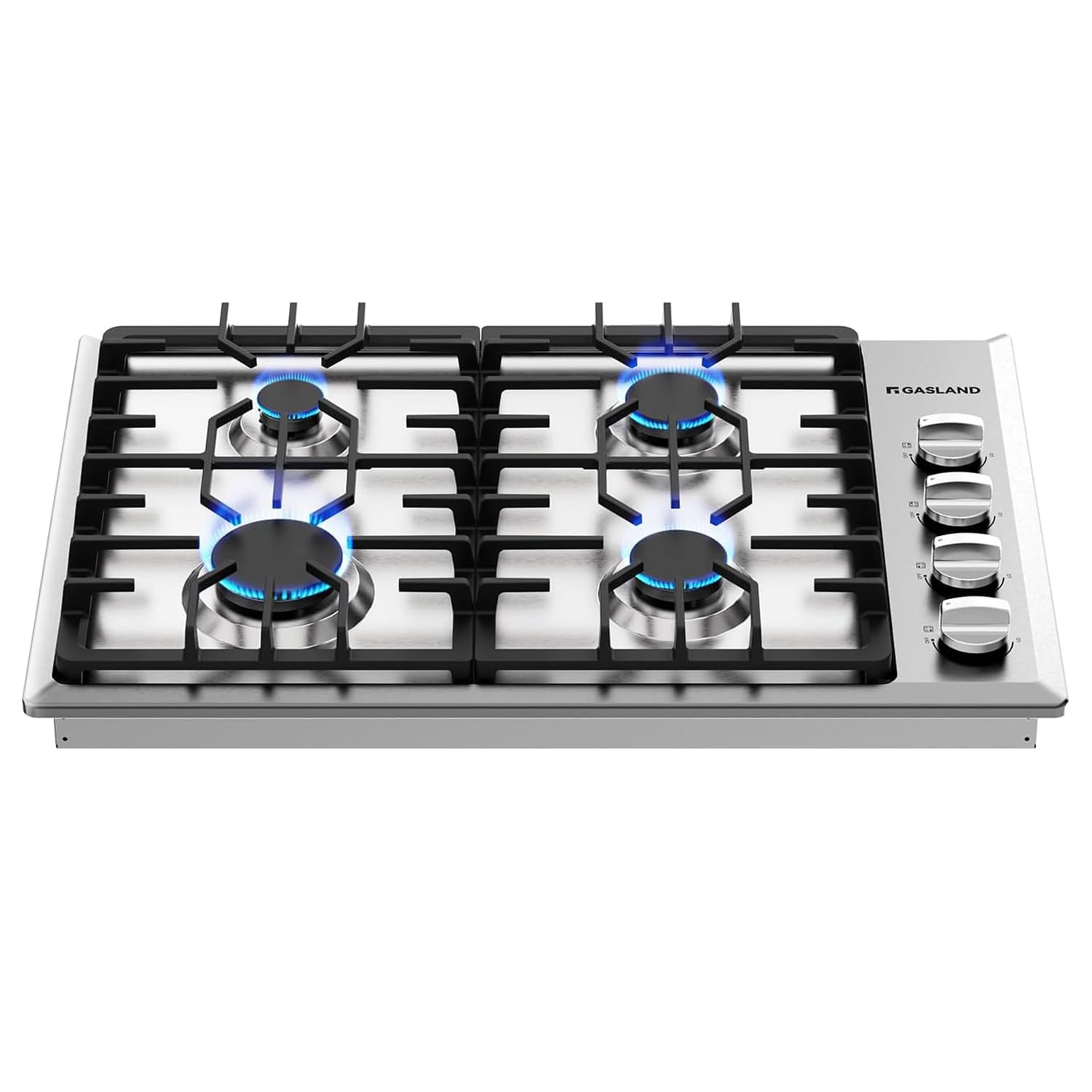 GASLAND Gas Stovetop 30-in 4 burners Stainless steel Gas Cooktop