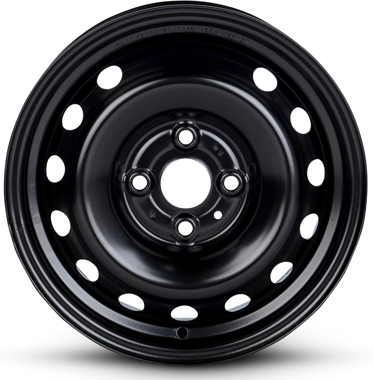 For 2006-2011 Kia Rio 14 Inch Painted Black Rim - OE Direct Replacement - Road Ready Car Wheel