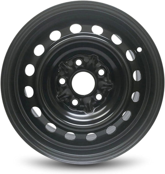 For 2002-2006 Toyota Camry 15 Inch Powder-Coated Black Rim - OE Direct Replacement - Road Ready Car Wheel