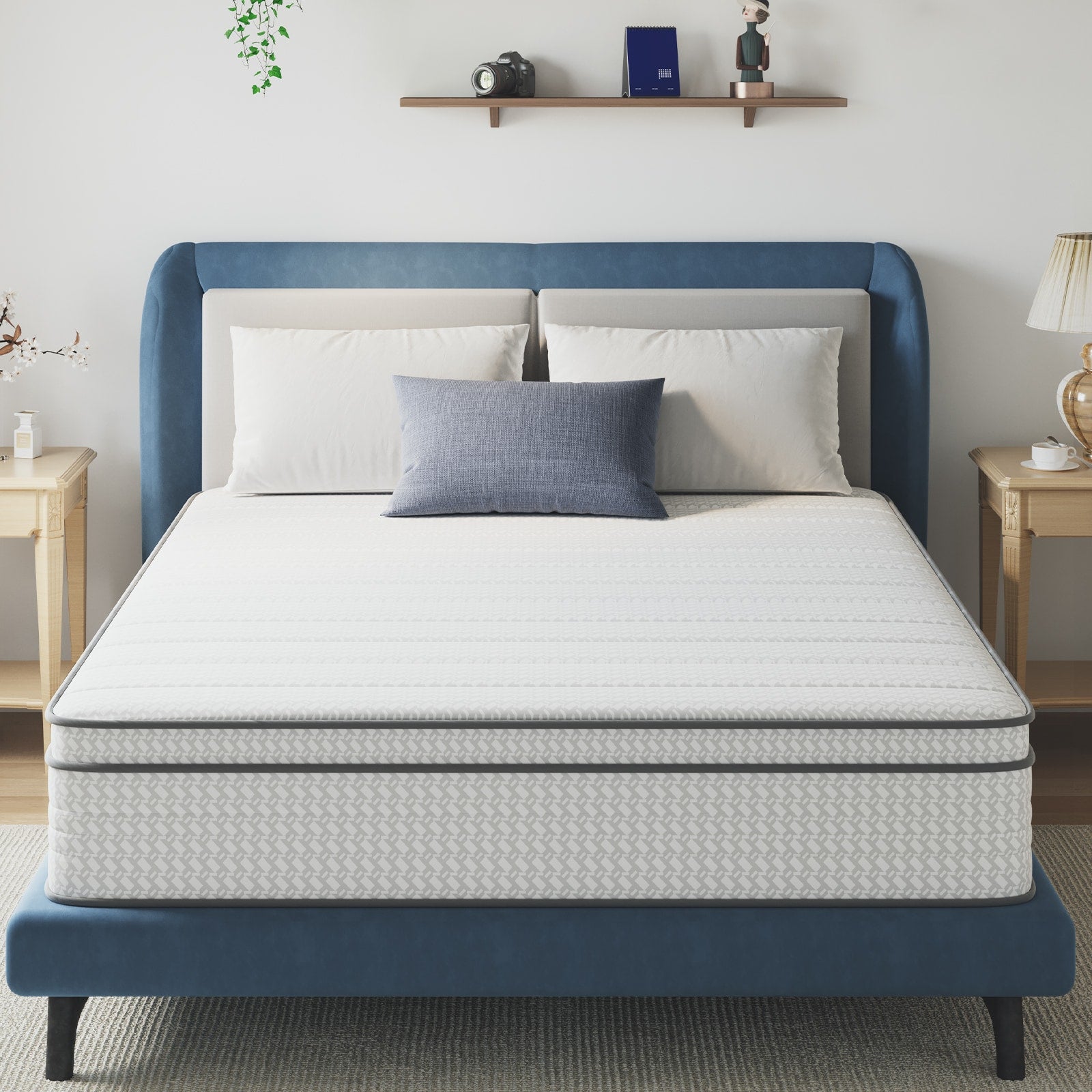 Avenco 12-in Medium Full Hybrid Memory Foam/Coil Blend Mattress in a Box