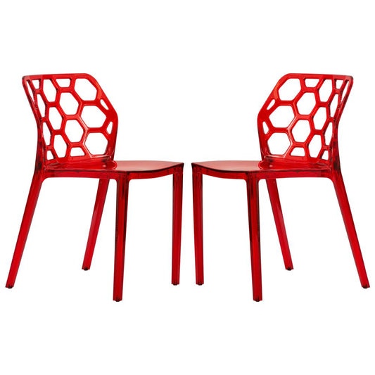 Leisuremod Modern Dynamic Dining Chair Set of 2