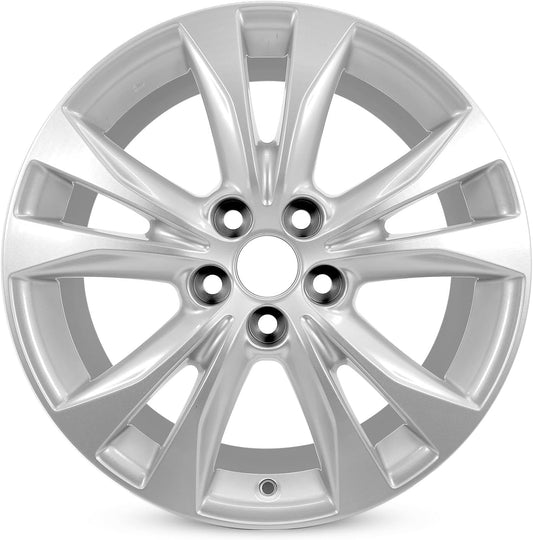 New Single 18" 18x7.5 Inch Wheel for 2013-2015 Toyota RAV 4 | OEM Design Alloy Rim | Silver | Front or Rear Replacement | Direct Fit - OE Stock Specs | 69628 69628B