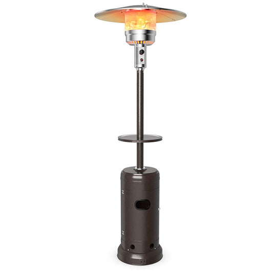 Clihome 48000 -BTU Brown Steel Floorstanding Liquid propane Patio Heater
