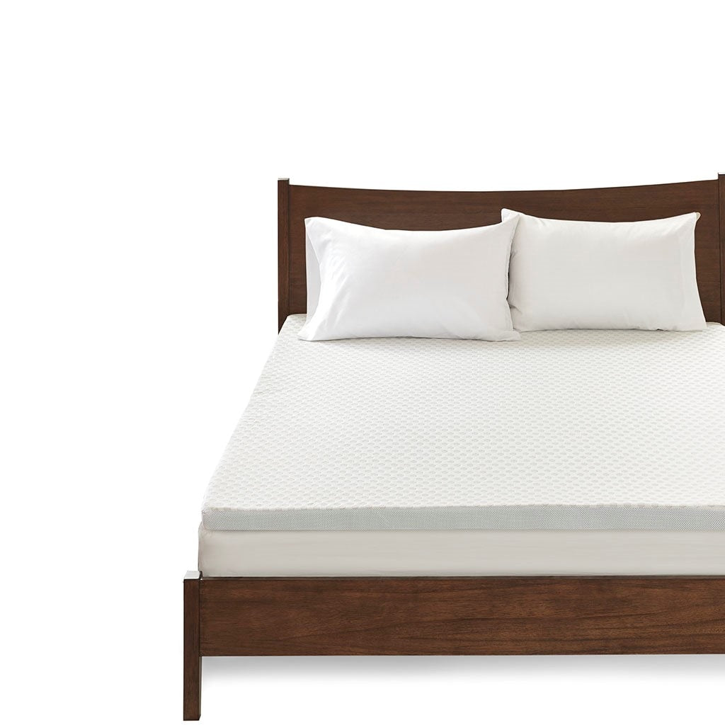 Gracie Mills  Deidre 3 inch Cooling Gel Memory Foam Mattress Topper with Removable Cooling Cover
