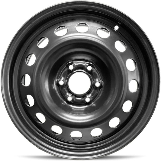 New OEM Replacement Wheel for 2006-2007 Buick Terraza 17x6.5 inch Steel Rim Painted Black Fit 225/60R17