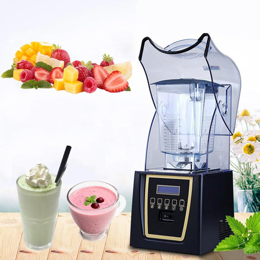 Commercial Professional Blender With Shield Quiet Sound Enclosure, 1800W Strong and Quiet Professional-Grade Power, Self-Cleaning,110V