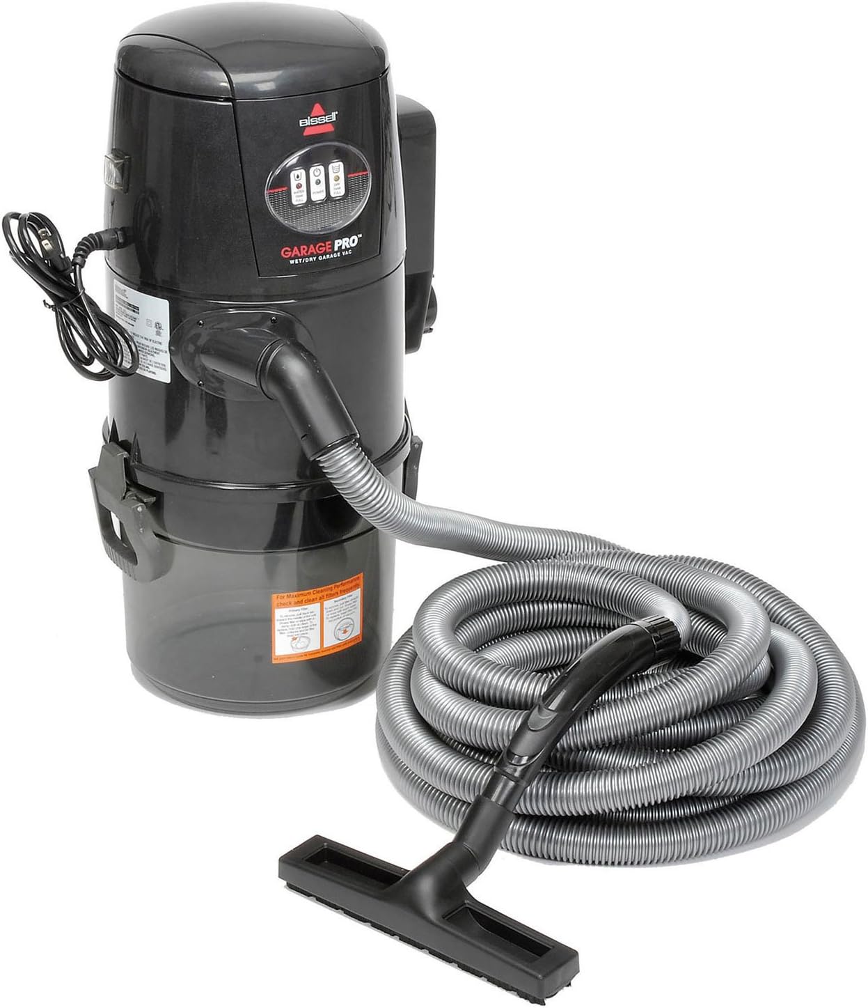 BISSELL Garage Pro Wall-Mounted Wet Dry Car Vacuum\/Blower With Auto Tool Kit, 18P03 , Gray
