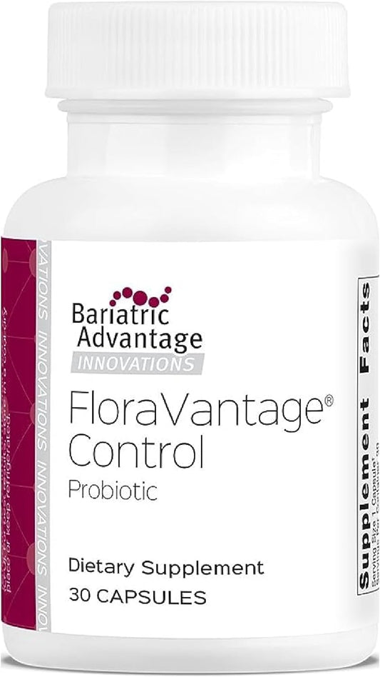 Bariatric Advantage FloraVantage Control - Probiotic Health for Bariatric Patients - Probiotic for Gut Health - Vegetarian & Non-GMO - 30 Capsules